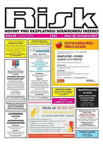 Obálka e-magazínu Risk 56/2017