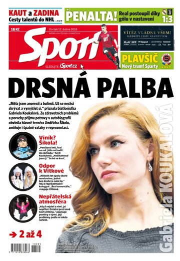 Obálka e-magazínu Sport 12.4.2018