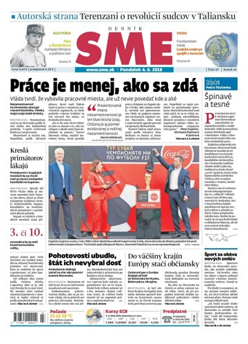 Obálka e-magazínu SME 4.6.2018