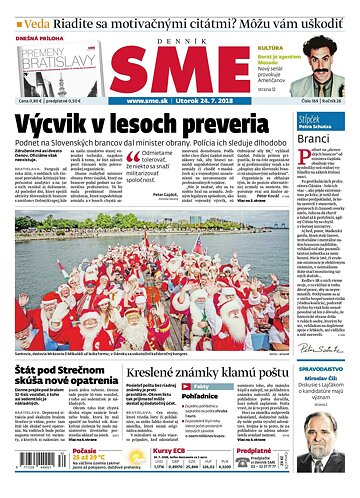 Obálka e-magazínu SME 24.7.2018