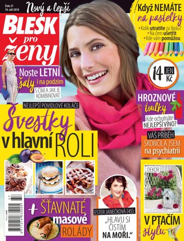 Obálka e-magazínu Blesk pro ženy 10.9.2018