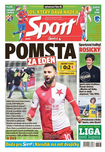 Obálka e-magazínu Sport 18.12.2018