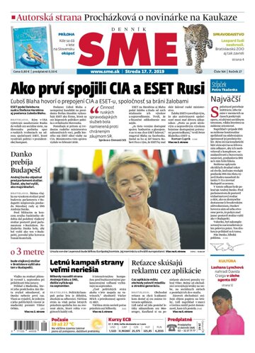 Obálka e-magazínu SME 17.7.2019