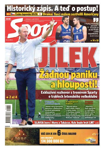 Obálka e-magazínu Sport 4.9.2019