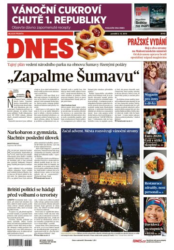 Obálka e-magazínu MF Dnes 2.12.2019