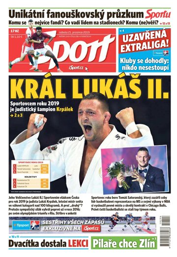 Obálka e-magazínu Sport 21.12.2019