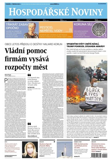 Obálka e-magazínu Hospodářské noviny 104 - 1.6.2020