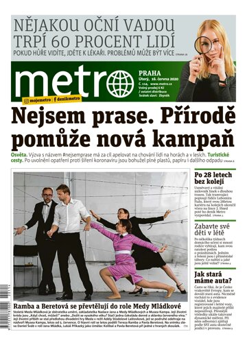 Obálka e-magazínu deník METRO 16.6.2020
