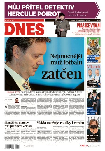 Obálka e-magazínu MF Dnes 17.10.2020