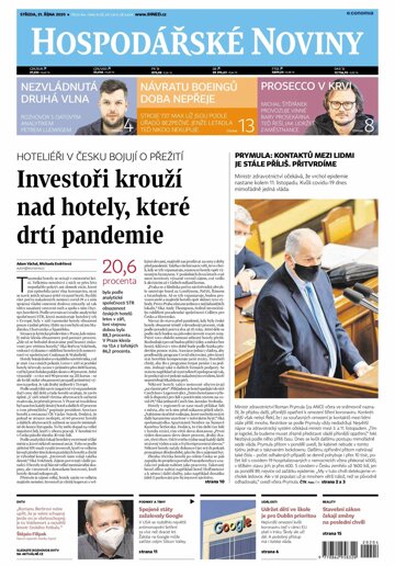 Obálka e-magazínu Hospodářské noviny 204 - 21.10.2020