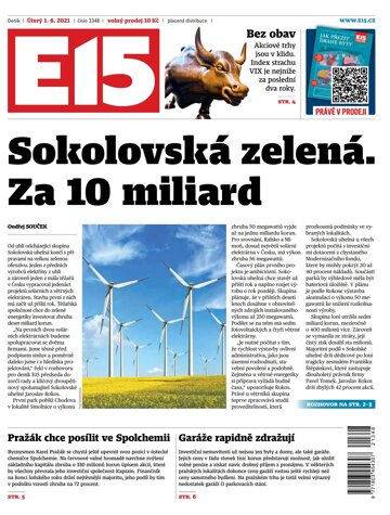 Obálka e-magazínu E15 1.6.2021