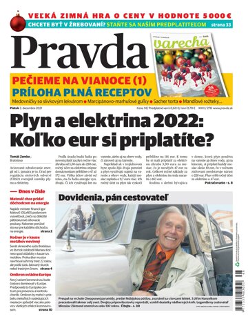 Obálka e-magazínu Pravda 3. 12. 2021