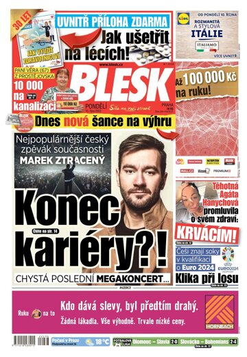 Obálka e-magazínu Blesk 10.10.2022