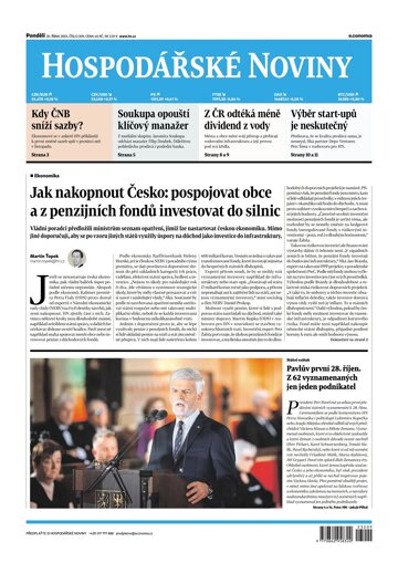 Obálka e-magazínu Hospodářské noviny 209 - 30.10.2023