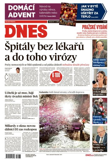 Obálka e-magazínu MF Dnes 29.11.2023