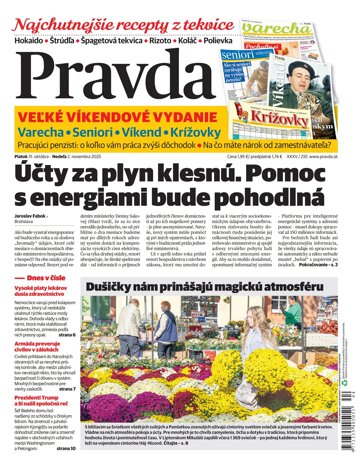 Obálka e-magazínu Pravda 31. 10. 2025