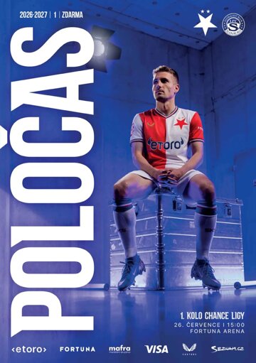 Obálka e-magazínu Poločas 27/2026č.1 Slavia - Slovácko