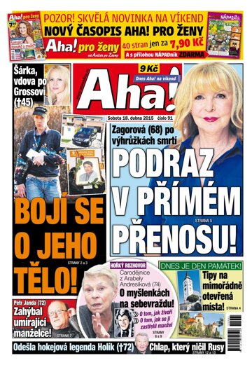 Obálka e-magazínu AHA! 18.4.2015