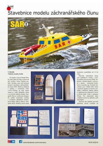 Obálka e-magazínu Záchranný člun SAR