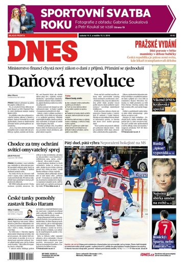 Obálka e-magazínu MF Dnes 14.5.2016