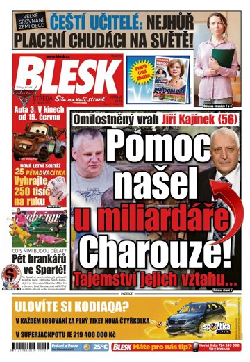 Obálka e-magazínu Blesk 14.6.2017