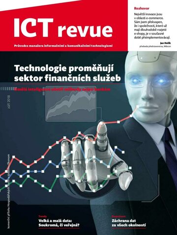 Obálka e-magazínu Ekonom 37 - 13.9.2018 příloha ICT revue
