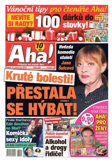 Obálka e-magazínu AHA! 14.12.2018