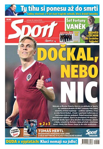 Obálka e-magazínu Sport 30.1.2019