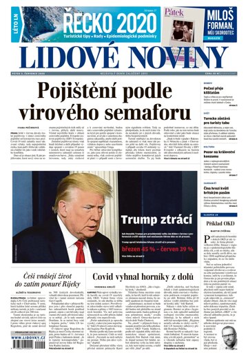 Obálka e-magazínu Lidové noviny 3.7.2020