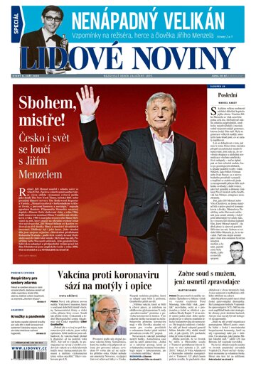 Obálka e-magazínu Lidové noviny 8.9.2020