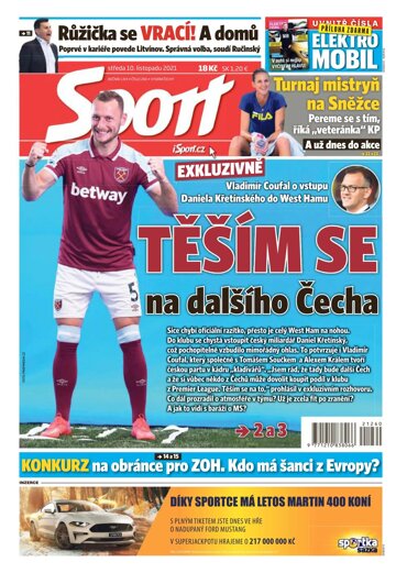 Obálka e-magazínu Sport 10.11.2021