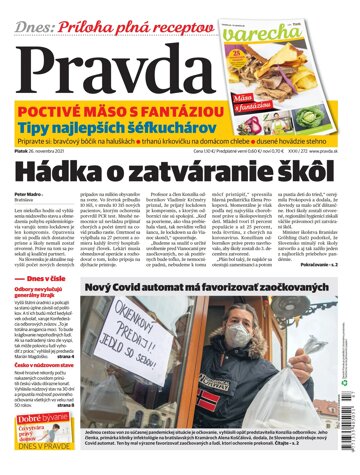 Obálka e-magazínu Pravda 26. 11. 2021