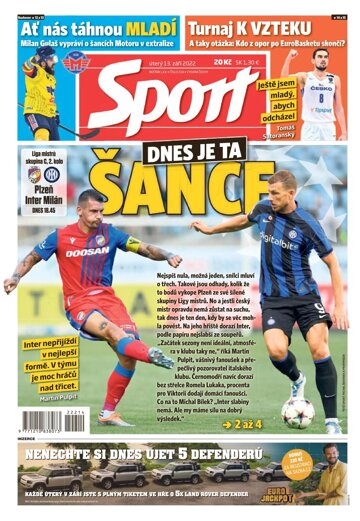 Obálka e-magazínu Sport 13.9.2022