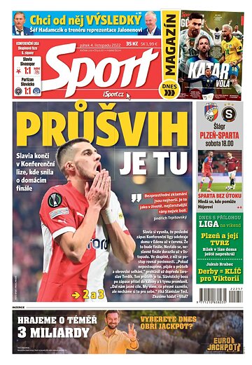 Obálka e-magazínu Sport 4.11.2022