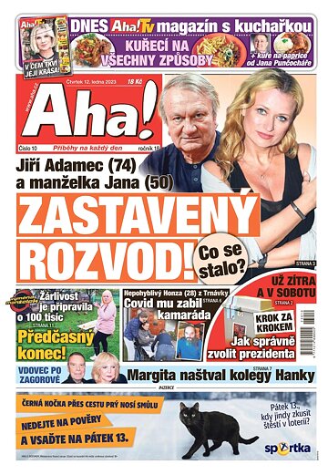 Obálka e-magazínu AHA! 12.1.2023