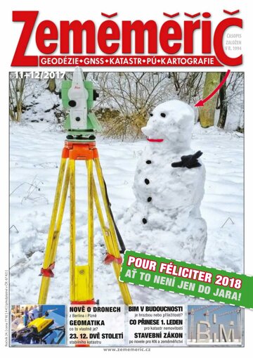 Obálka e-magazínu Zeměměřič 2017 -11+12