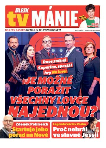 Obálka e-magazínu Blesk Tv manie 4.3.2023