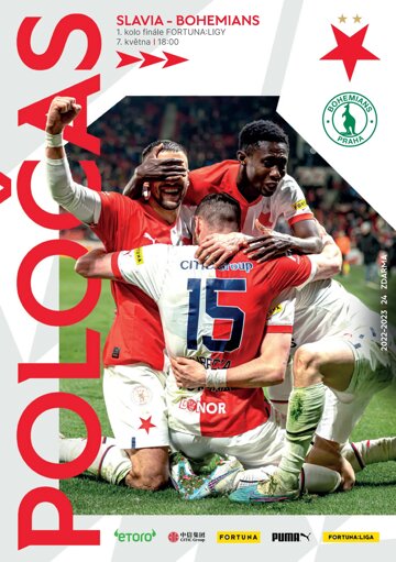 Obálka e-magazínu Poločas 23/2022č.24 Slavia - Bohemians