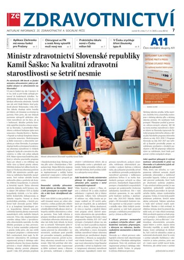 Obálka e-magazínu Ze Zdravotnictví 7/2025