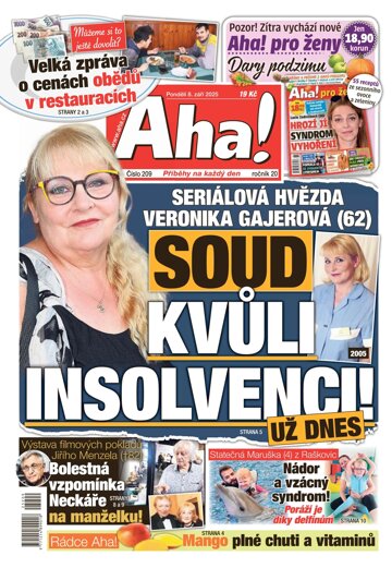 Obálka e-magazínu AHA! 8.9.2025