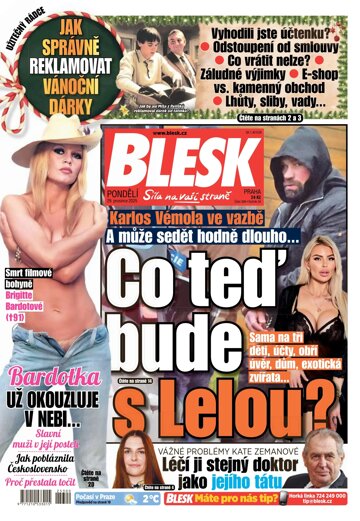 Obálka e-magazínu Blesk 29.12.2025