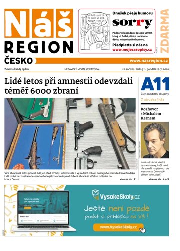 Obálka e-magazínu Náš Region - Česko 31/2026