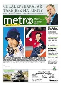 Obálka e-magazínu deník METRO 10.2.2014