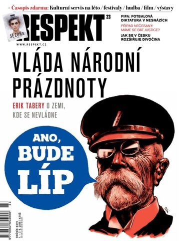 Obálka e-magazínu Respekt 23/2015