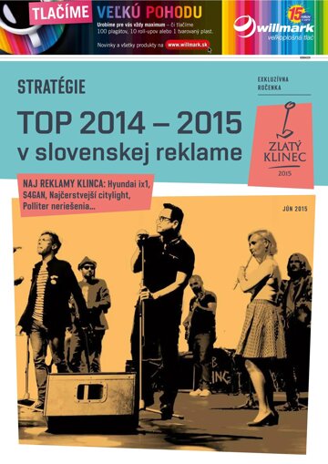 Obálka e-magazínu TOP v slovenskej reklame 2015