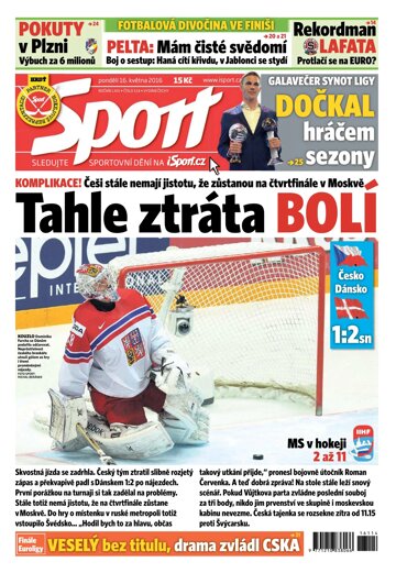 Obálka e-magazínu Sport 16.5.2016