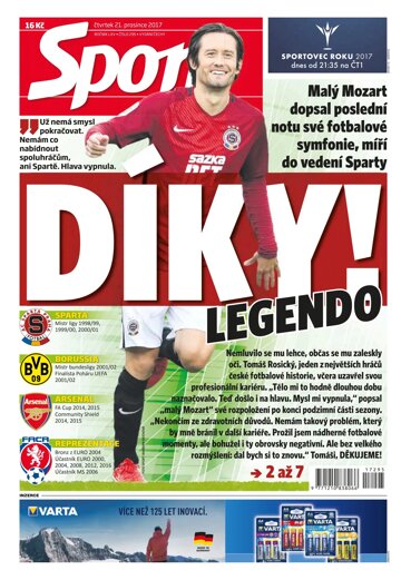 Obálka e-magazínu Sport 21.12.2017