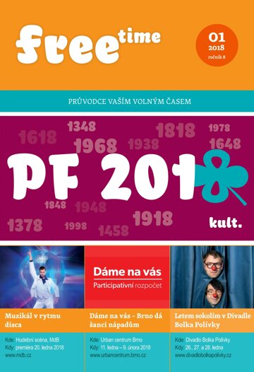 Obálka e-magazínu freetime 1/2018