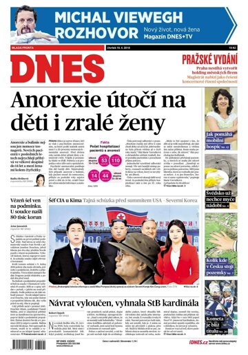 Obálka e-magazínu MF Dnes 19.4.2018