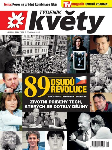 Obálka e-magazínu Týdeník Květy 46/2018